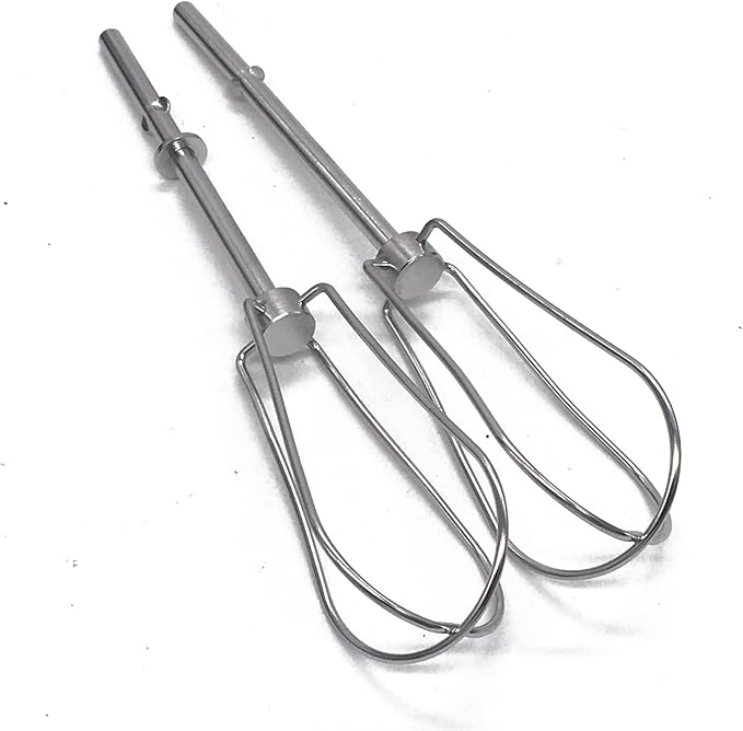 Replacement W10490648 Stainless Steel Hand Mixer Turbo Beater- Exact Compatible with KitchenAid & Whirlpool Mixers - KHM2B, W10490648, KHM5, AP5644233, AP5644233, PS4082859