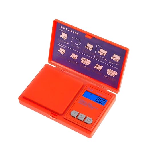 True 42 Maxim 201 Special Edition 200gx0.01g Precision Gram Scale for Jewelry/Food/Medicine Pocket Scale, Paisley 200g 0.01g (Orange LV)