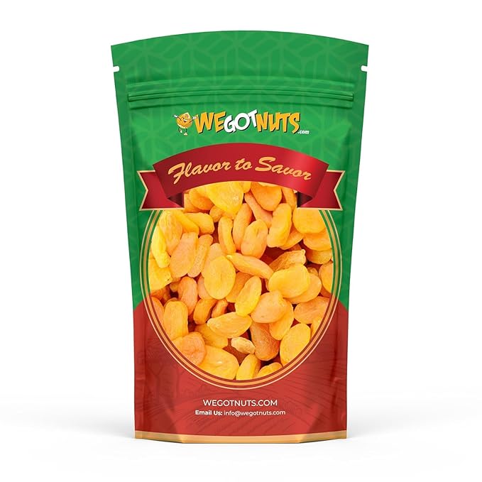 We Got Nuts Dried Tajikistan Apricots in Resalable Bag, 3 Lbs