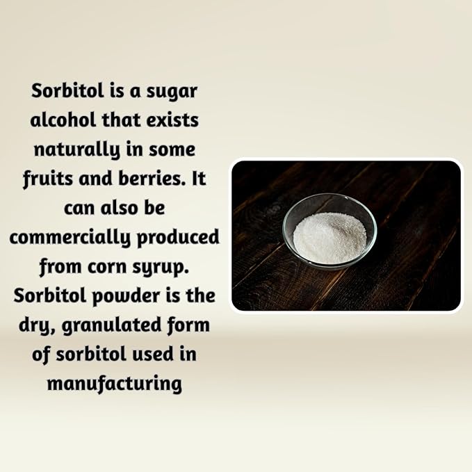 Sorbitol Powder 2lb by Essencea Pure Bulk Ingredients | Sugar-Free Sweetener | Sugar Substitute, Low Calorie Sweetener | Gluten Free (32 Ounces) [Packing may vary]