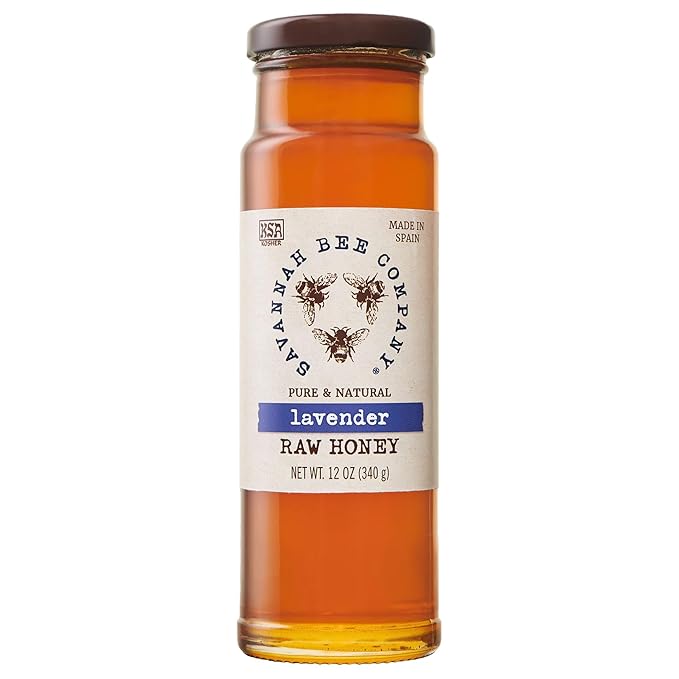 Savannah Bee Company Honey - Pure, Natural, Raw Honey - Lavender - 12 Ounce