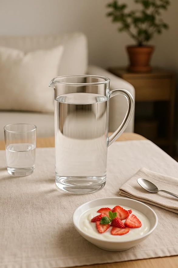 Montana Cocktail Pitcher with Lid, Indoor/Outdoor, Clear, 60 oz. (Pack of 4)