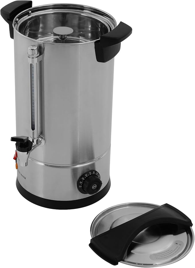 Coffee Urn, 50 Cup Coffee Percolator Commercial Coffee Maker, 8L Stainless Steel Coffee Maker Hot Water Beverage Dispenser Electric Coffee Urn For Catering, Wedding, Party