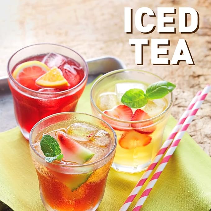 The Republic of Tea – Ginger Peach Black Iced Tea Bags, 40 Large Quart-Sized Iced Tea Pouches, Naturally Caffeinated