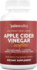 Paleovalley Apple Cider Vinegar Complex with Superfoods - Turmeric, Ginger, Ceylon Cinnamon and Lemon - 84 Vegetable Capsules