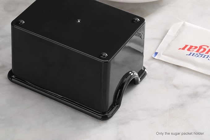 New Star Foodservice 22612 Plastic Sugar Packet Holder, Black, Set of 24
