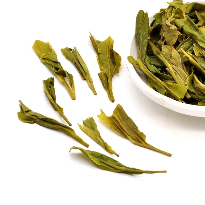 ChaWuWarmSun [B] LongJing Green Tea,3.5oz/100g,Chinese Dragon Well Green Tea Loose Leaf