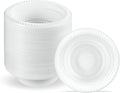 PLASTICPRO 800 PCS White Plastic Bowls 5 oz Premium Quality Light Weight Dishes Disposable Small Plastic Bowls for Dessert Appetizers Soups for Parties Weddings