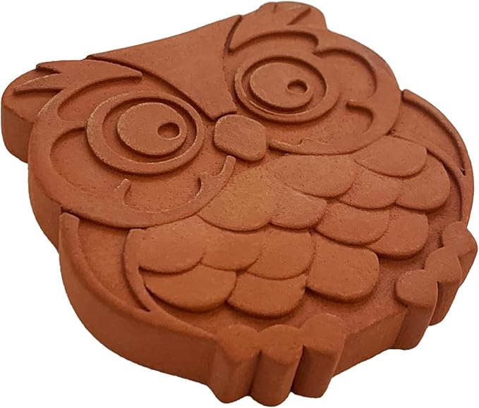 Fox Run Terracotta Brown Sugar Keeper and Saver, Owl, Set of 2