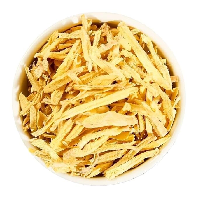 Shredded Ginger Herbal Tea – 姜根茶 – 3.5oz/100g, 50 Pyramid Tea Bags, Non-GMO, Caffeine-Free, Warming & Spicy, Supports Digestion & Circulation
