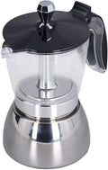 Fdit Coffee Maker Stainless Steel Pot 6 Cup Espresso Coffee Machine Stovetop with Filter Espresso Machine for Abs