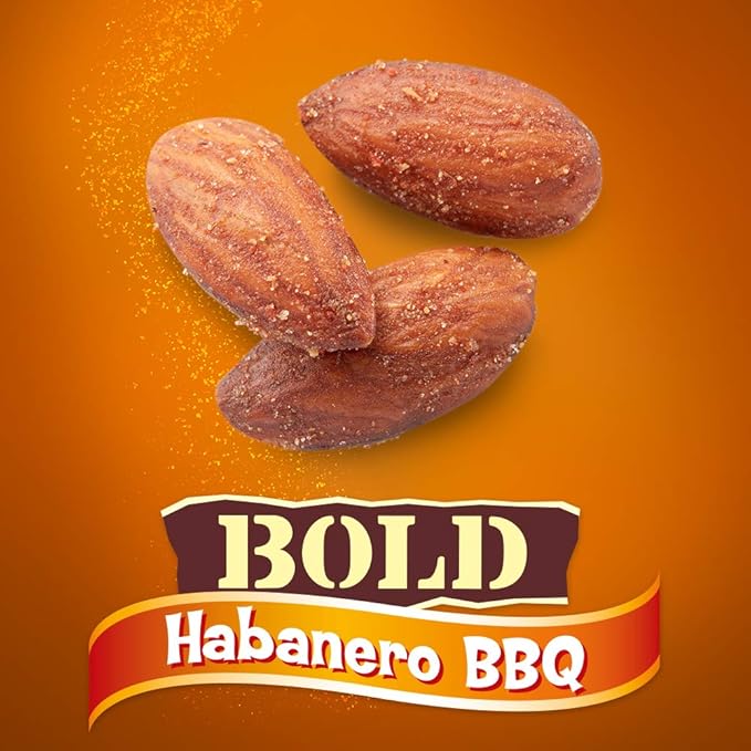 Blue Diamond Almonds, Bold Habanero BBQ, 16 Ounce (Pack of 2)