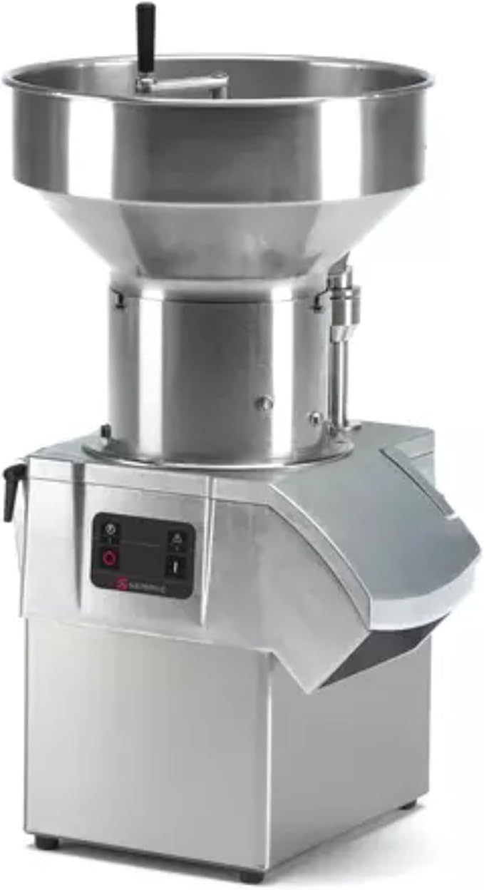 Sammic CA-61 Commercial Vegetable Prep Machine, 2200 lbs/hr Output, Fixed Speed 365 RPM, Semi-Automatic Hopper, Stainless Steel, Countertop Continuous Feed Food Processor, 1.5 HP, 120V