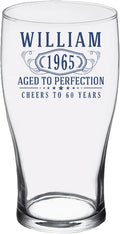 Personalized Printed 20oz Pub Pint Glass – Beer Gifts for men, Custom Engraved Drinking Glasses, Customized Retirement, Birthday for Him, Gifts for Dad Fathers Day, Groomsmen, Wedding, Bernard