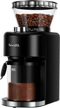 Conical Burr Coffee Grinder Electric Espresso Coffee Grinder with 35 Ajustable Precise Grind Settings for 2-12 Cup 8.8 Ounce Coffee Bean Storage