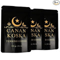 Canan Koska Turkish Coffee Medium Roast Ground Coffee 100% Arabica, Finely Ground for Rich Flavor and Smooth Texture, Ideal for Traditional Brewing in a Cezve - 3.5 Ounce (100g) - Pack Of 3