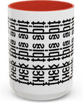 Bold Statement Coffee Mug, Hidden Message Unique Gift for Caffeine Lovers, Funny Office Mug, Housewarming, Birthday,