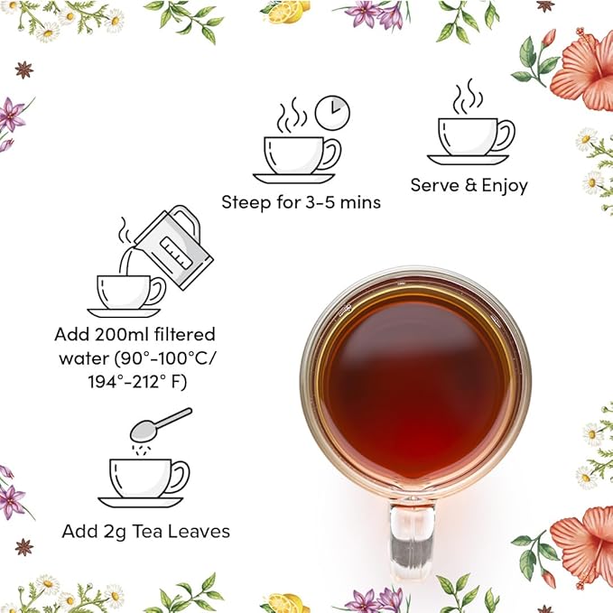 VAHDAM Masala Chai Gift Kit (1.75 ounce) | Signature Masala Chai Loose Leaf Tea in Tin Caddy with Premium Tea Spoon | Authentic Indian Chai Ritual | Elegant Gift Box | Christmas Tea Gift Set