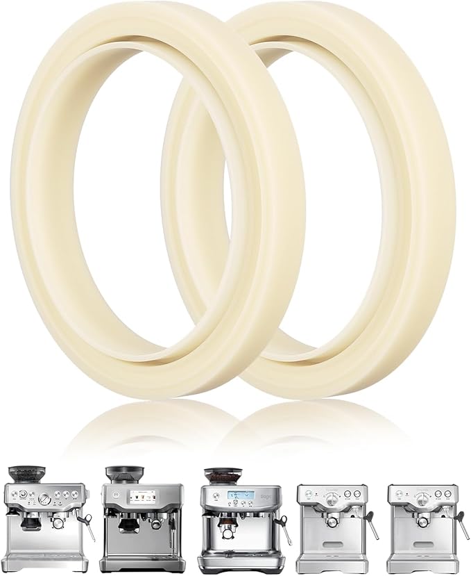 2PCS 54mm Silicone Steam Ring for Breville Espresso Machine 878/870/860/880/810/840/450/500 and Sage 880/878/875/870/810/500, Breville Espresso Machine Accessories Grouphead Gasket Replacement Part