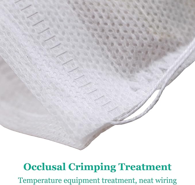 Yzurbu 100pcs 8''x12'' Cold Brew Coffee Bags, No Mess Disposable Filter Bag with Drawstring for Coffee Grounds & Ice Tea