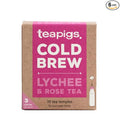 teapigs Lychee & Rose Cold Brew Made With Whole Leaves (6 Packs of 10 Tea Bags)