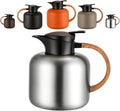 70oz constant temperature tea kettle, double-wall 304 stainless steel vacuum insulated tea kettle,ergonomic design, perfect for indoor and outdoor use (Brushed Silver)