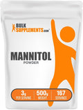 BulkSupplements.com Mannitol Powder - Mannitol Sweetener, Sugar Substitute, Mannitol Supplement, Natural & Gluten Free, 3g per Servings, 500g (1.1 lbs) (Pack of 1)