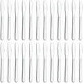 24 Pieces Dinner Knives Set, 8.1" Inches Table Knives Set, Durable Butter Knife, Food Grade Stainless Steel Dinner Knife, Cost-effective Silverware Set - Mirror Polished, Dishwasher Safe
