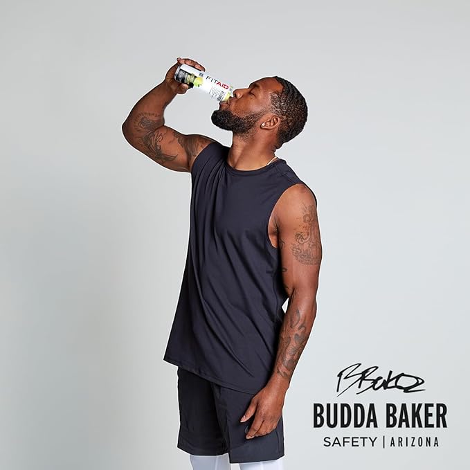 FITAID ZERO, Keto-Friendly, Number 1 Post-Workout Recovery Drink, Contains Zero Sugar, BCAAs, Glucosamine, Green Tea, 5 Calories, 12 Fl Oz (Pack of 4)