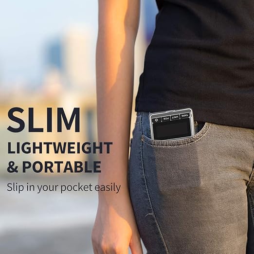 Portable Pocket Scale Jewelry Scale Mini Diamond Gold Coin Small Items Weight Gram Weigh Pocket Tool LCD Display Steel Body 300g X 0.1g - Sliver