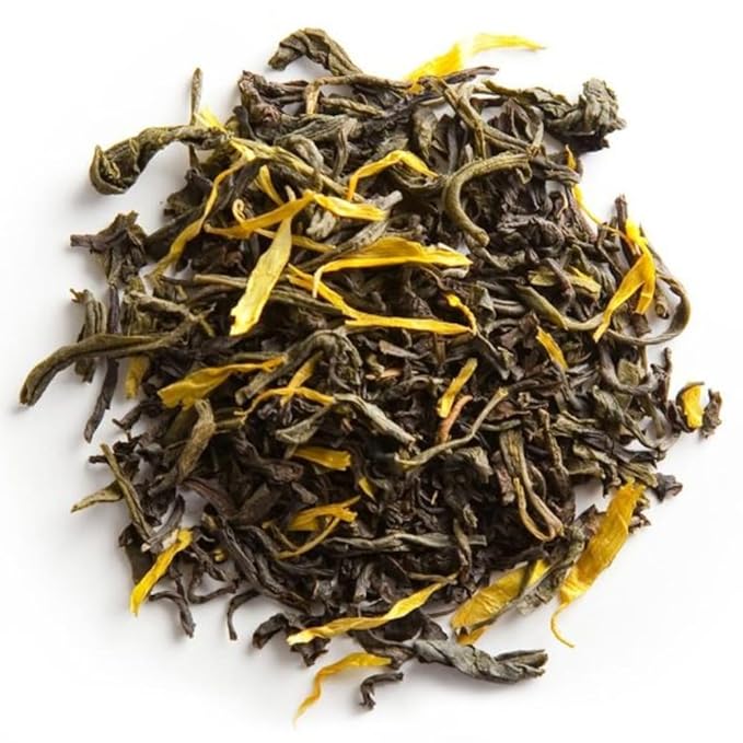 Palais des Thés - Tibetan Monks - Black & Green Tea Floral Blend - Premium Tea Bags, Serves 20 Cups