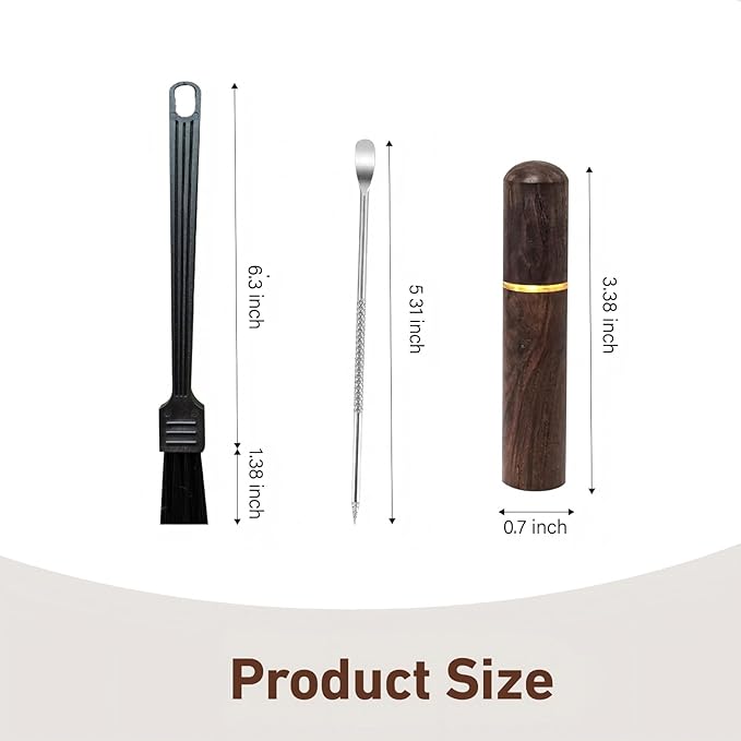 3Pcs Coffee Grinder Brush Set includ Cleaning Brush Latte Art Pen Espresso Coffee Stirrer 5 Needles Commercial and Home Use Coffee Cleaner Pot Brush Multifunctional Barista Accessories