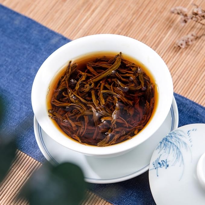 ChaWuWarmSun [A] JinJunMei Black Tea,8.8oz/250g,Chinese Loose Leaf Tea,WuYi Mountain,FuJian China