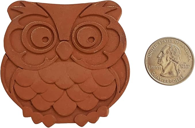 Fox Run Terracotta Brown Sugar Keeper and Saver, Owl, Set of 2