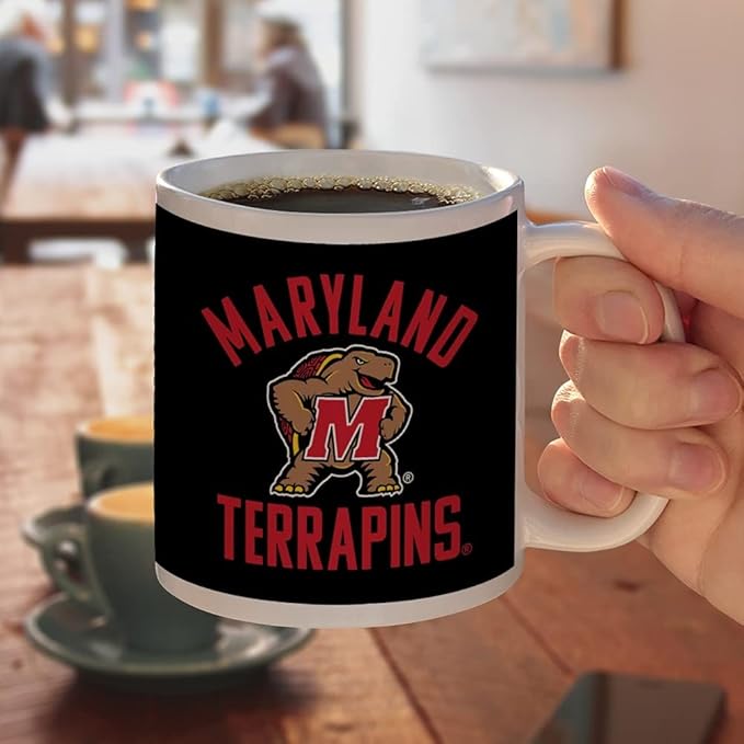 Maryland Terrapin Ceramic Coffee Mug, Novelty Gift Mugs for Coffee, Tea and Hot Drinks, 11oz, White