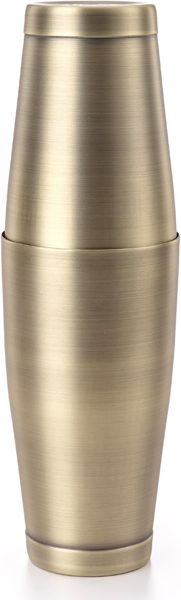 Barfly Cocktail Shaker Tin Set (18 oz and 28 oz), Antique Gold