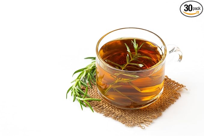 Fresh Rosemary Leaf Tea from the USA – 100% Pure, Wild-Harvested Herbal Loose-Leaf Tea, Caffeine-Free, No Additives, Grown and Packed in the USA (75 Springs)