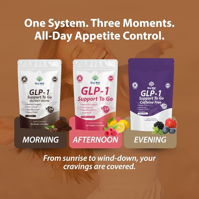 Slim Coffee GLP-1 Supplement | GLP 1 Booster to Control Appetite and Cravings | Great Tasting Metabolic Support - Coffee Bean Extract, Green Tea, Yerba Mate (Regular)