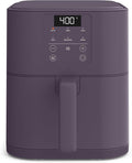 bella 6 Qt Slim Air Fryer, Fits-anywhere™ Kitchenware, EverGood™ Ceramic Nonstick Coating, Adjustable Temperature, 6 Preset Cooking Options, 60 Min Auto Shutoff w Audible Tone, 5lb Capacity, Plum