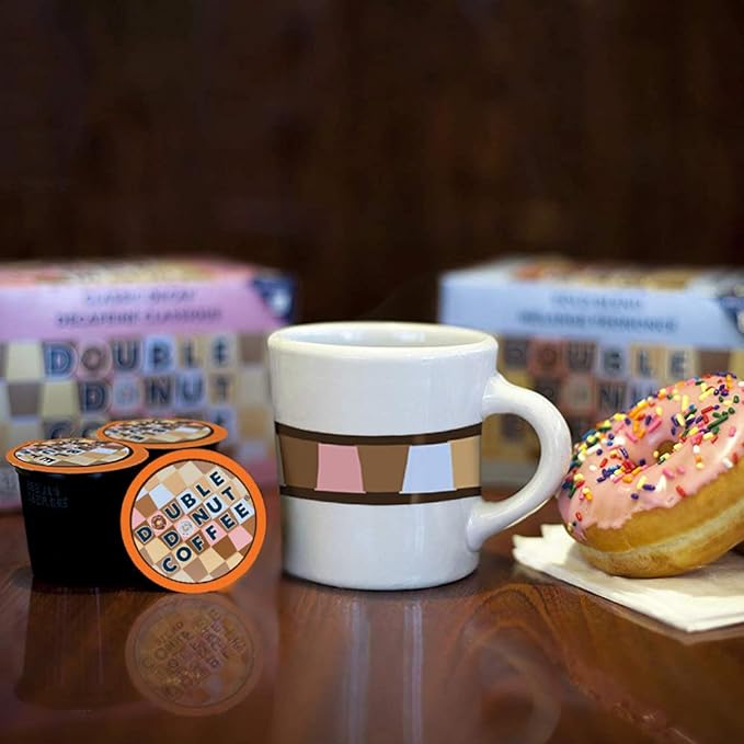 Double Donut Coffee French Toast Flavored Coffee in Single Serve Pods, French Toast Flavor for the Keurig K Cups Brewer, 48 Count