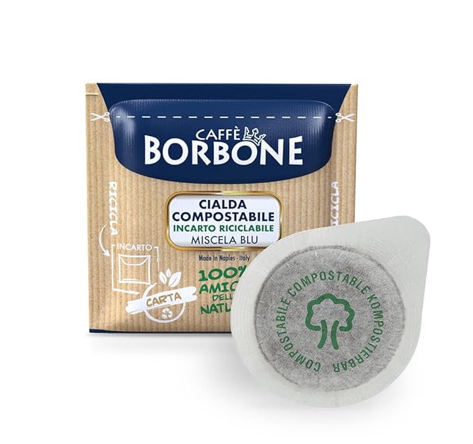 Caffè Borbone Espresso Paper Pods, Blue Blend, Balanced and Full-Bodied, Medium Roast ESE Pods, Authentic Italian Espresso - 150 Count