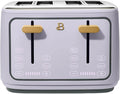 Beautiful 4 Slices Toaster - 7 Shade Settings, Touch Display, Extra-Wide Slots for Bagels, Gluten-Free & Frozen Presets, LED Countdown, Removable Crumb Tray, 1800-watt toasting (Lavender)