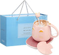 Cat Coffee Cup Warmer Coffee Warmer with Mug for Women Electric Coffee Mug Heater Temperature Control Ceramic Cute Cat Smart Coffee Warmer for Office Christmas Birthday Gift (Pink)
