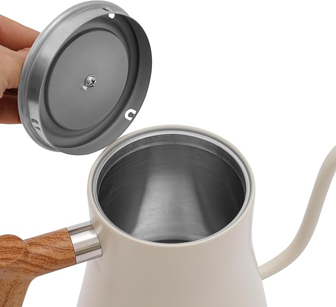 Electric Kettles, 1200W Gooseneck Electric Kettle with Stainless Steel Inner, Tabletop Electric Kettle with LED Display/Anti-dry burning/Over-temperature for Home, Offices, 0.9 L/0.24 gal