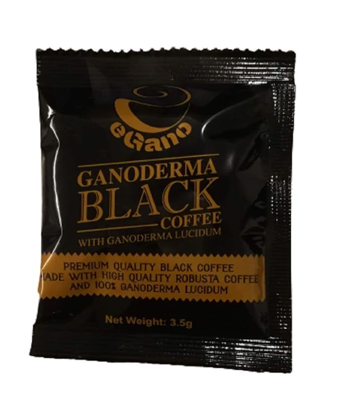 1 Box eGano Ganoderma Black Coffee (3.5g x 30 Sachets) - Premium Quality Instant Coffee With Ganoderma Lucidum Extract