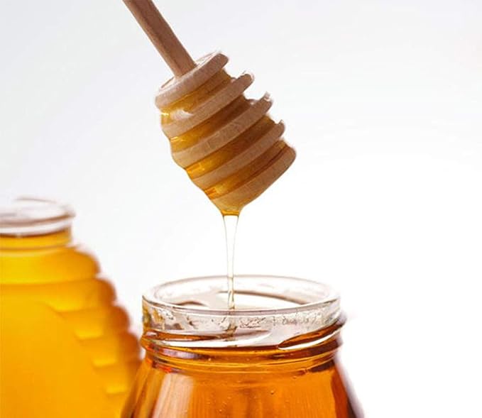 50 Pcs Honey Dipper Stick, 3 Inch Mini Honey Dipper, Wooden Honey Dippers Stick, Honey Stirrer Honey Wand for Honey Collecting Dispensing Drizzling Jar Portable and Wedding Party