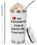 Best Mom Ever Mug, Best Dad Ever Tumbler, Father's Day Gifts for Dad Men, Mother's Day Gift for Mom Women from Daughter Son, Gifts for Grandpa Husband Wife Uncle- Tumbler 20 OZ