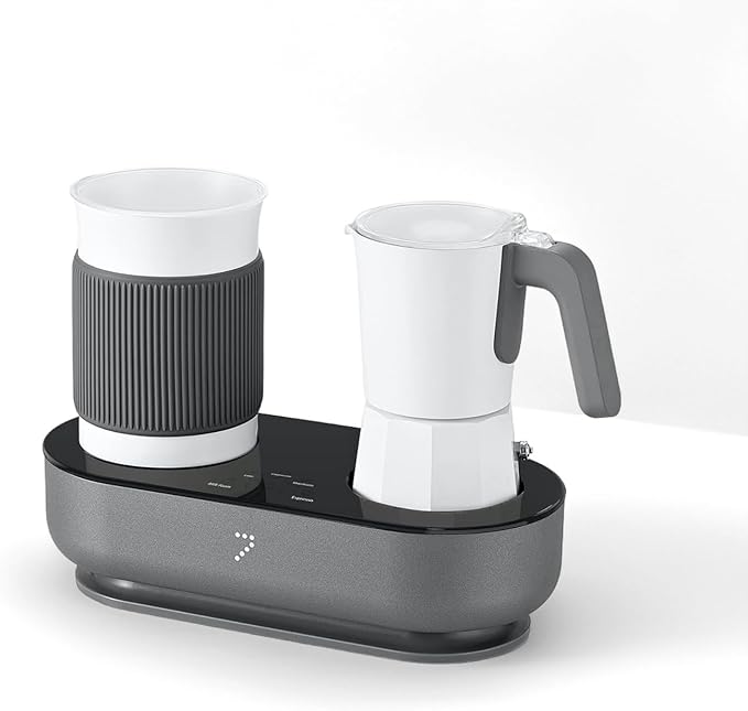 SEVEN&ME Fancy coffee machine semi-automatic home office travel milk frother all-in-one machine Mocha pot Italian electric milk frother coffee maker