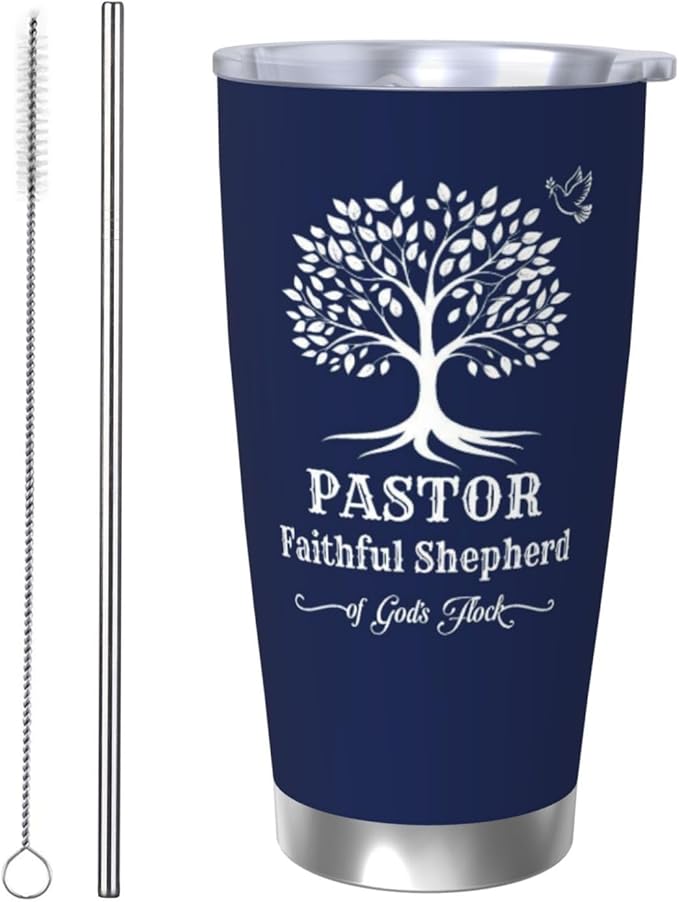 Pastor Gifts for Men, Religious Coffee Mugs, Pastors Christian Tumbler,20oz Coffee Tumbler, Pastor Appreciation Travel Mug