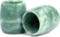 gemshan Jade Tea Cups Top Grade Natural Jade Cup 2 Pack, Hand-made Teacups Coffee Mug Wine Mug for drinking Tea Coffee Wine Beer Hot Drinks